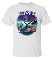 EMT Scene White T-shirt