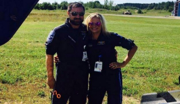 Miles Weske and fiance Brooke