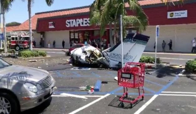 5 Killed When Plane Crashes In Staples Parking Lot