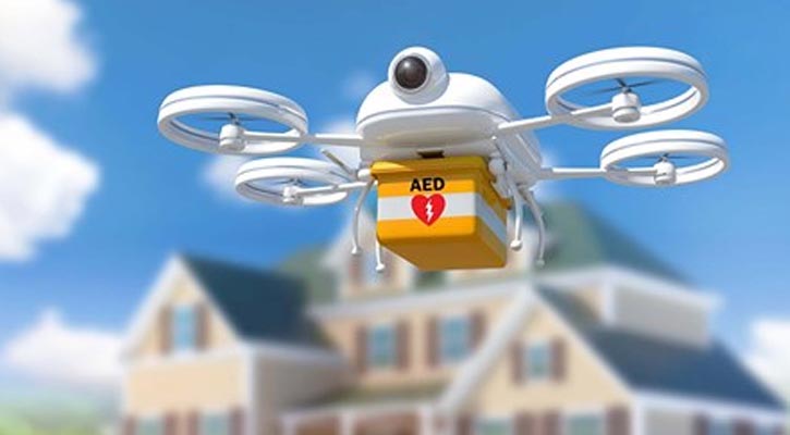 Drone Beats Out Ambulance with AED Delivery