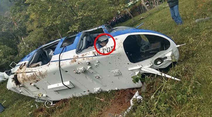 Helicopter crash in Mexico
