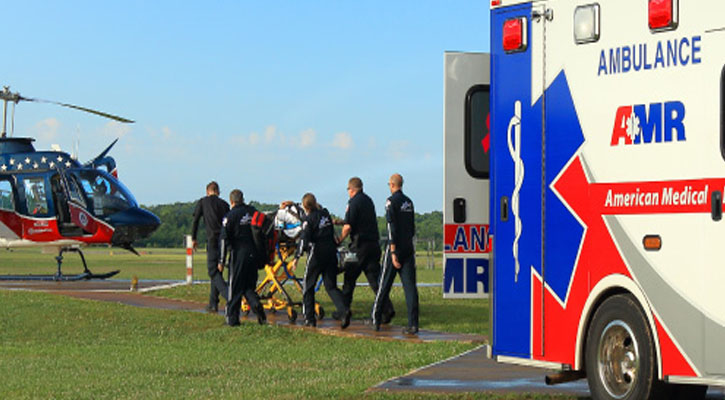 EMTs and Paramedics Protest Low Wages at AMR