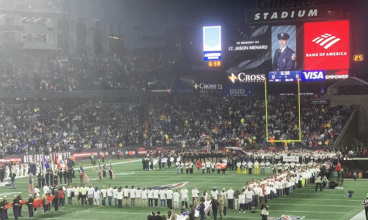 Patriots and Cowboys Honor Fallen Firefighter